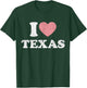 I Love Texas Women Pink Heart TX Girls Souvenir T-Shirt - T-Shirt | Forest