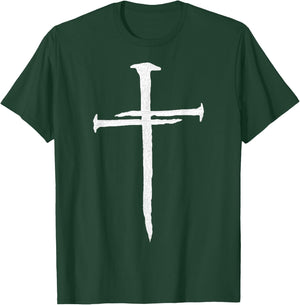 Christian Jesus Nail Cross T-Shirt - T-Shirt | Forest