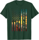 Lake Life Fisherman Sunset American Flag Bass Fishing Boat T-Shirt - T-Shirt | Forest