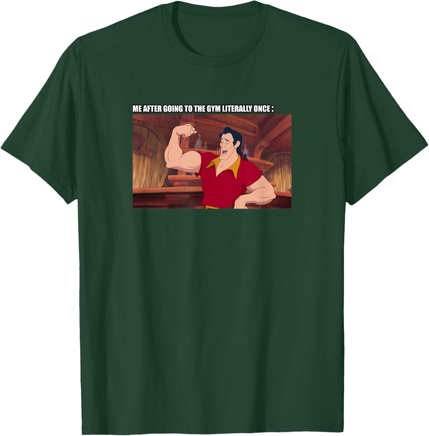 Disney Beauty And The Beast Gaston After Going To The Gym T-Shirt - T-Shirt | Forest