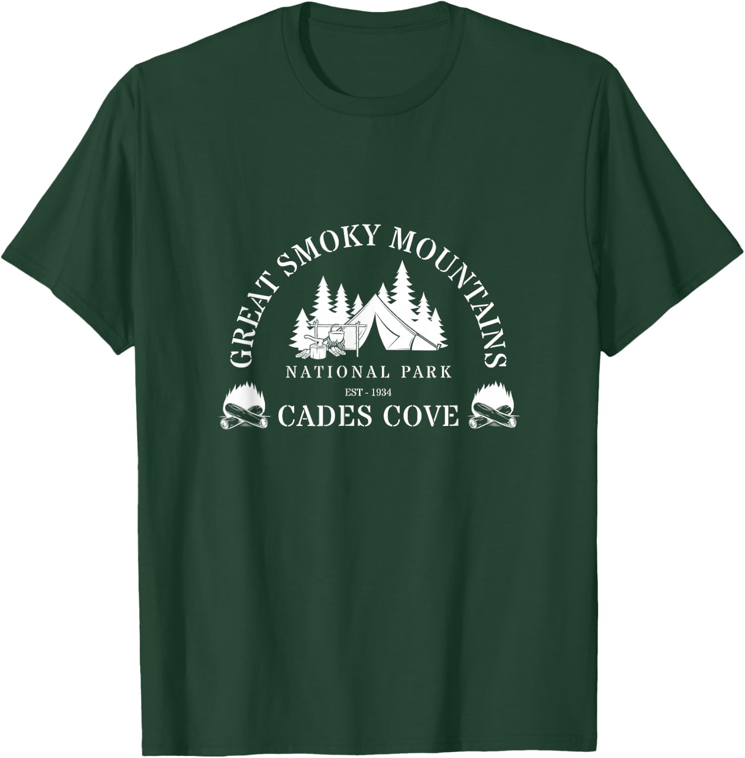 Great Smoky Mountains Cades Cove T-Shirt - T-Shirt | Forest