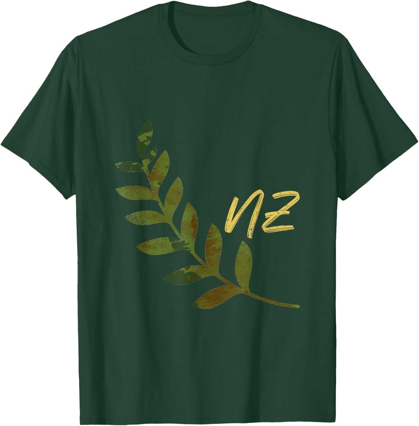 Kiwi Oceania Fern NZ Gift New Zealand T-Shirt - T-Shirt | Forest