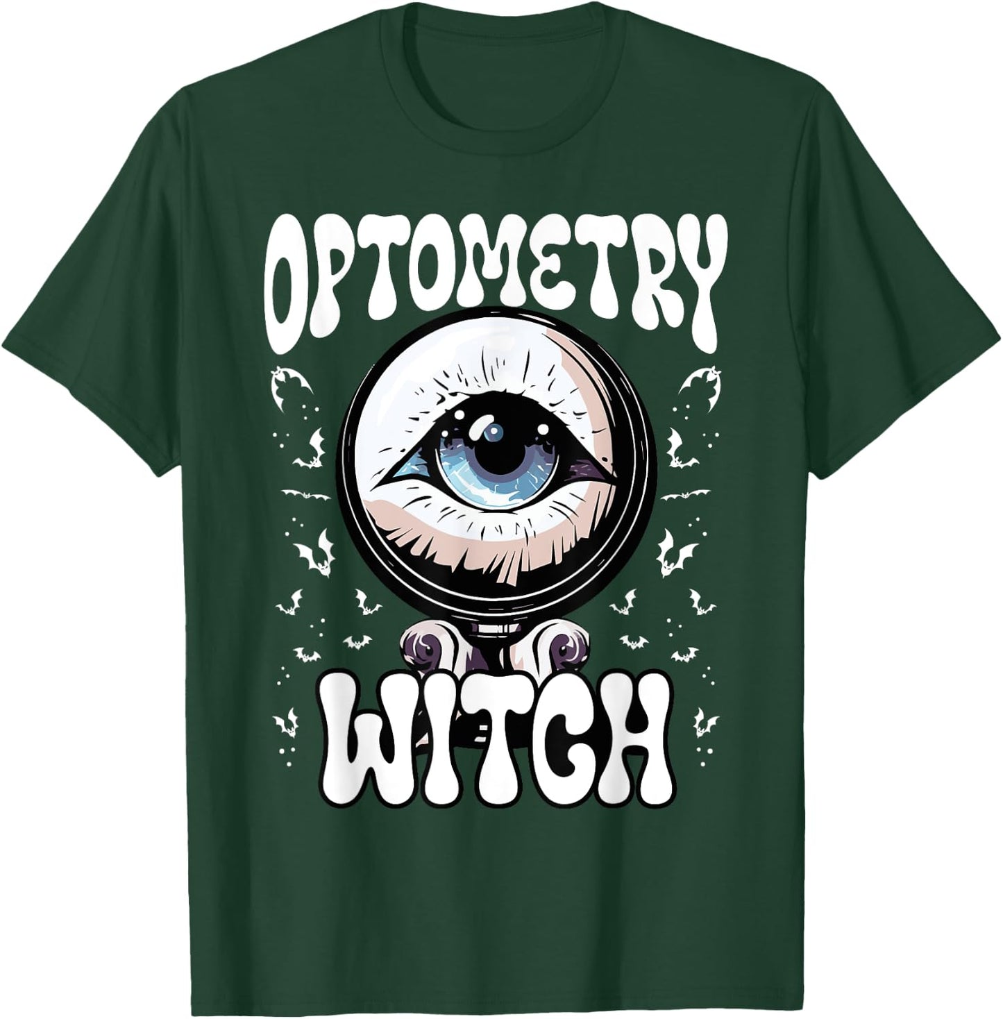 Optometry Halloween Optometrist Eye Doctor Trick Or Treat T-Shirt - T-Shirt | Forest