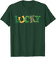 Lucky Horseshoe Women Kids Girls Cute St. Patrick's Day T-Shirt - T-Shirt | Forest