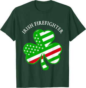 Volunteer Firefighters: Irish Firefighter T-Shirt - T-Shirt | Forest
