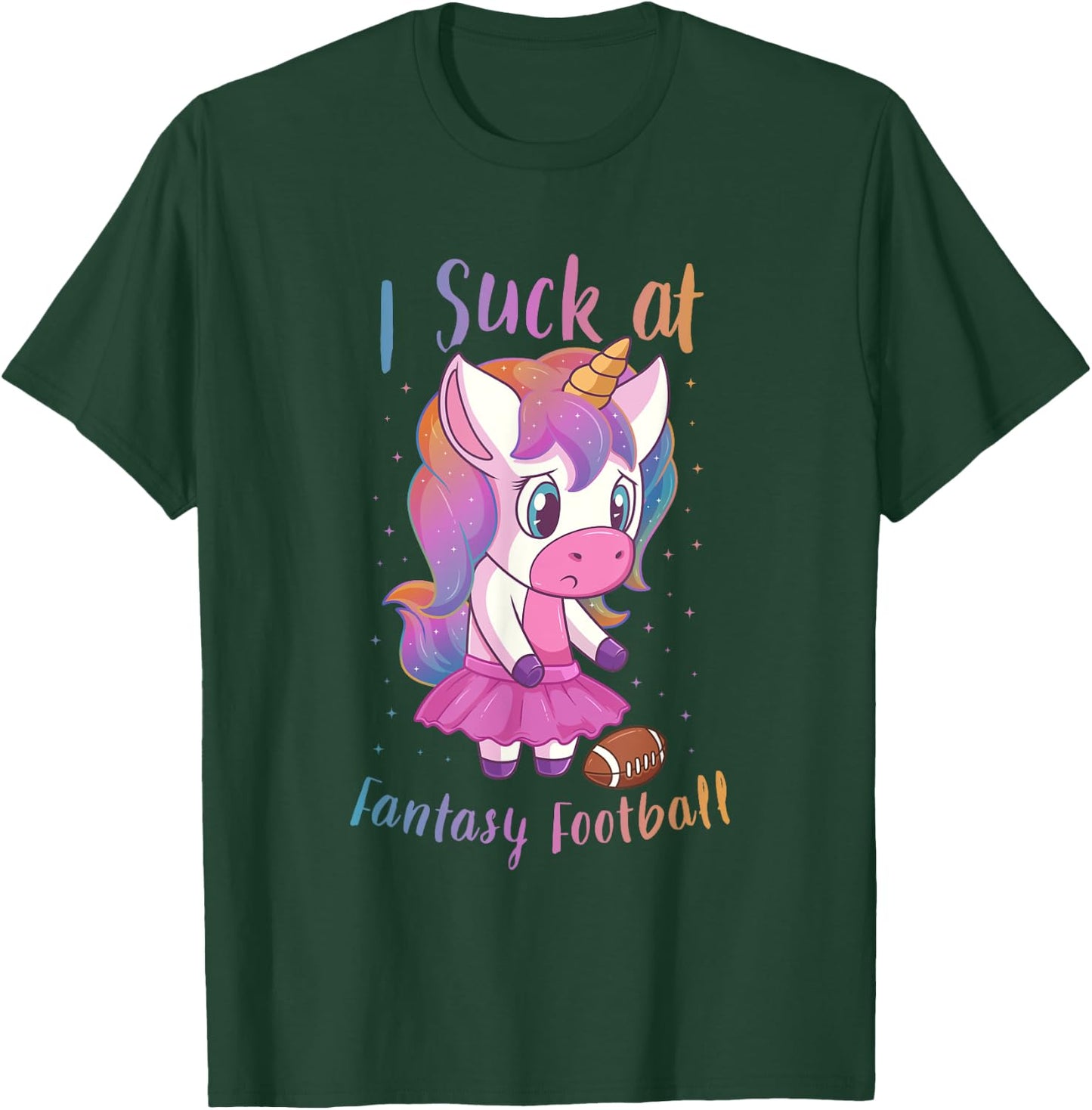 I Suck At Fantasy Football Loser Booby Prize T-Shirt - T-Shirt | Forest