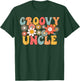 Retro Groovy Uncle 1st Birthday Matching Family Hippie Funny T-Shirt - T-Shirt | Forest