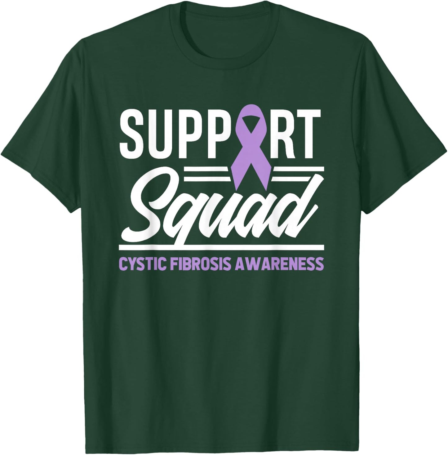 Cystic Fibrosis Support Squad Cystic Fibrosis Awareness T-Shirt - T-Shirt | Forest