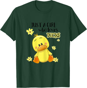 Just a Girl Who Loves Ducks T-Shirt - T-Shirt | Forest