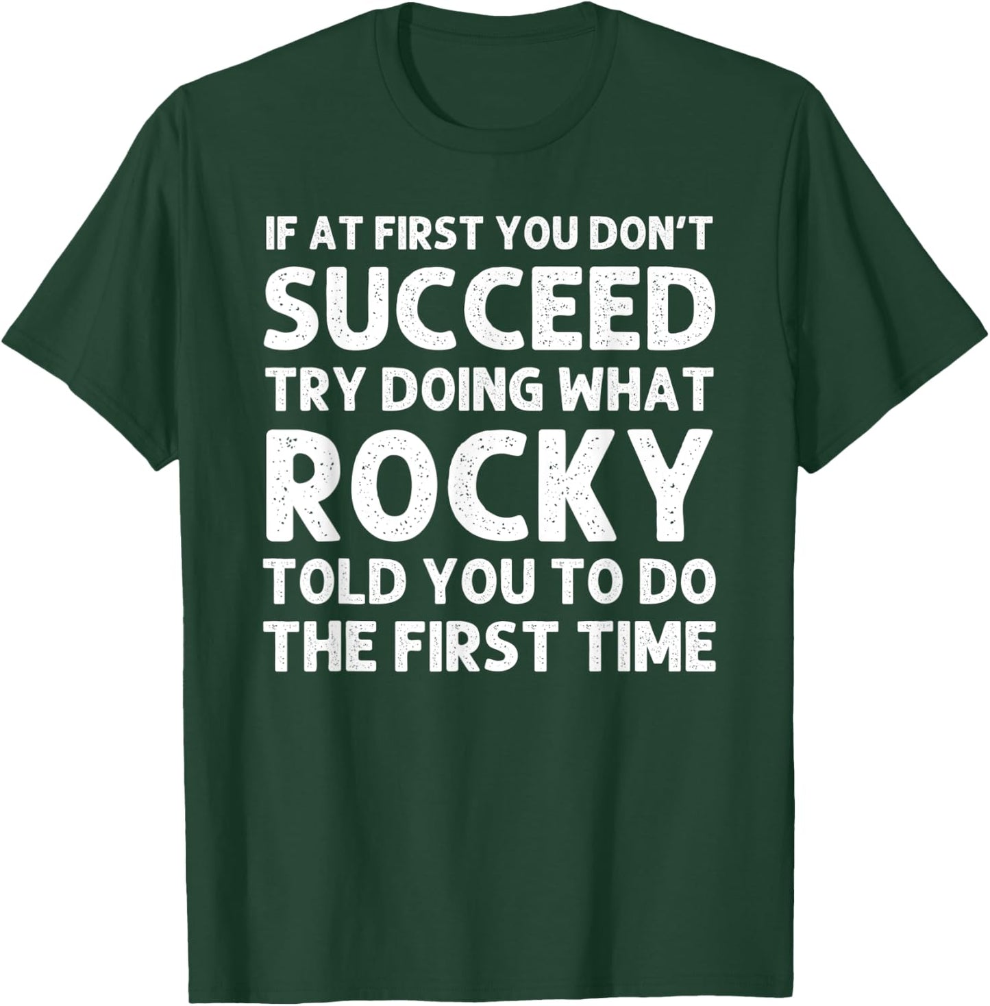 ROCKY Gift Name Personalized Birthday Funny Christmas Joke T-Shirt - T-Shirt | Forest
