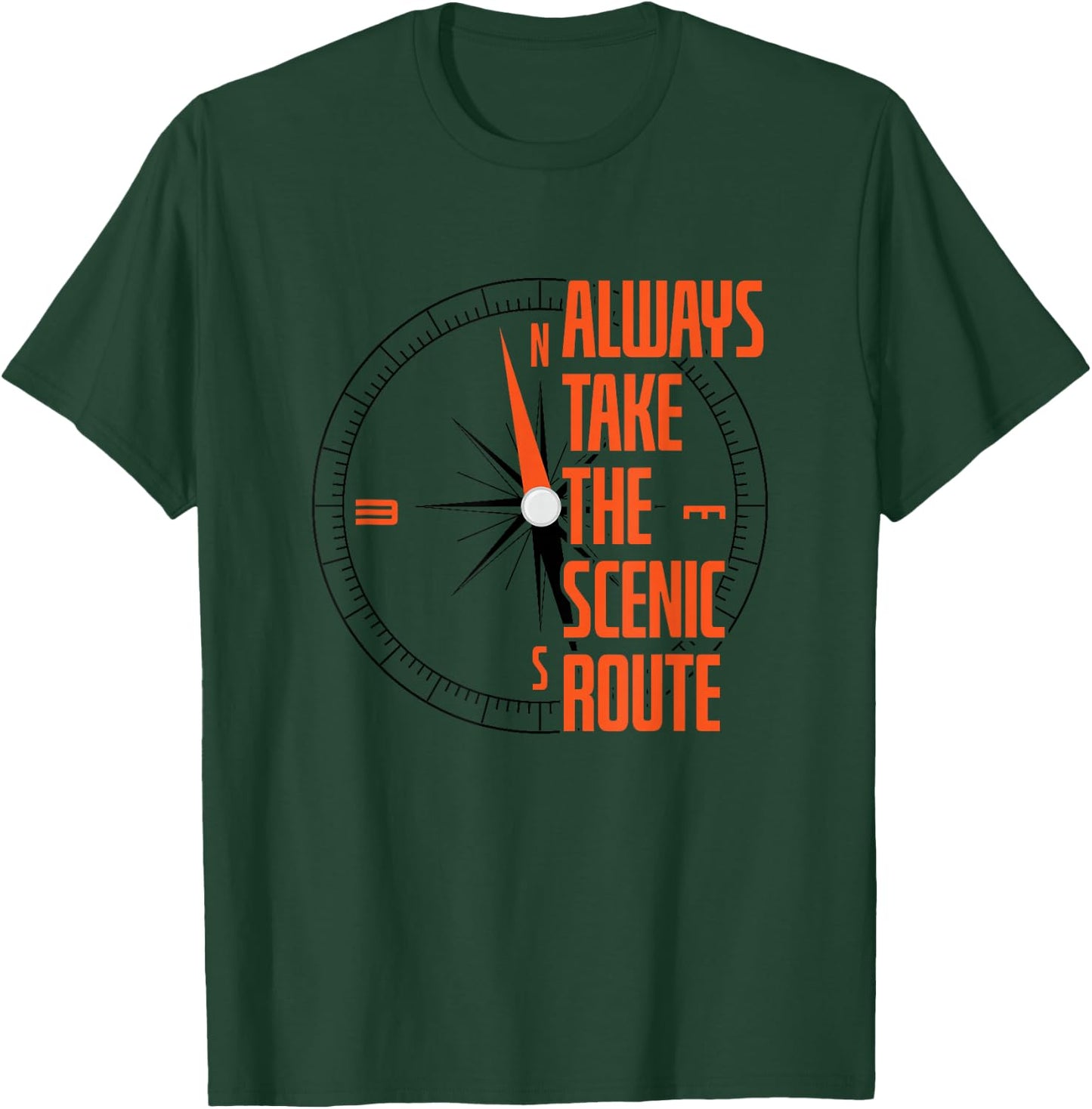 Always Take The Scenic Route Hiking T-Shirt - T-Shirt | Forest