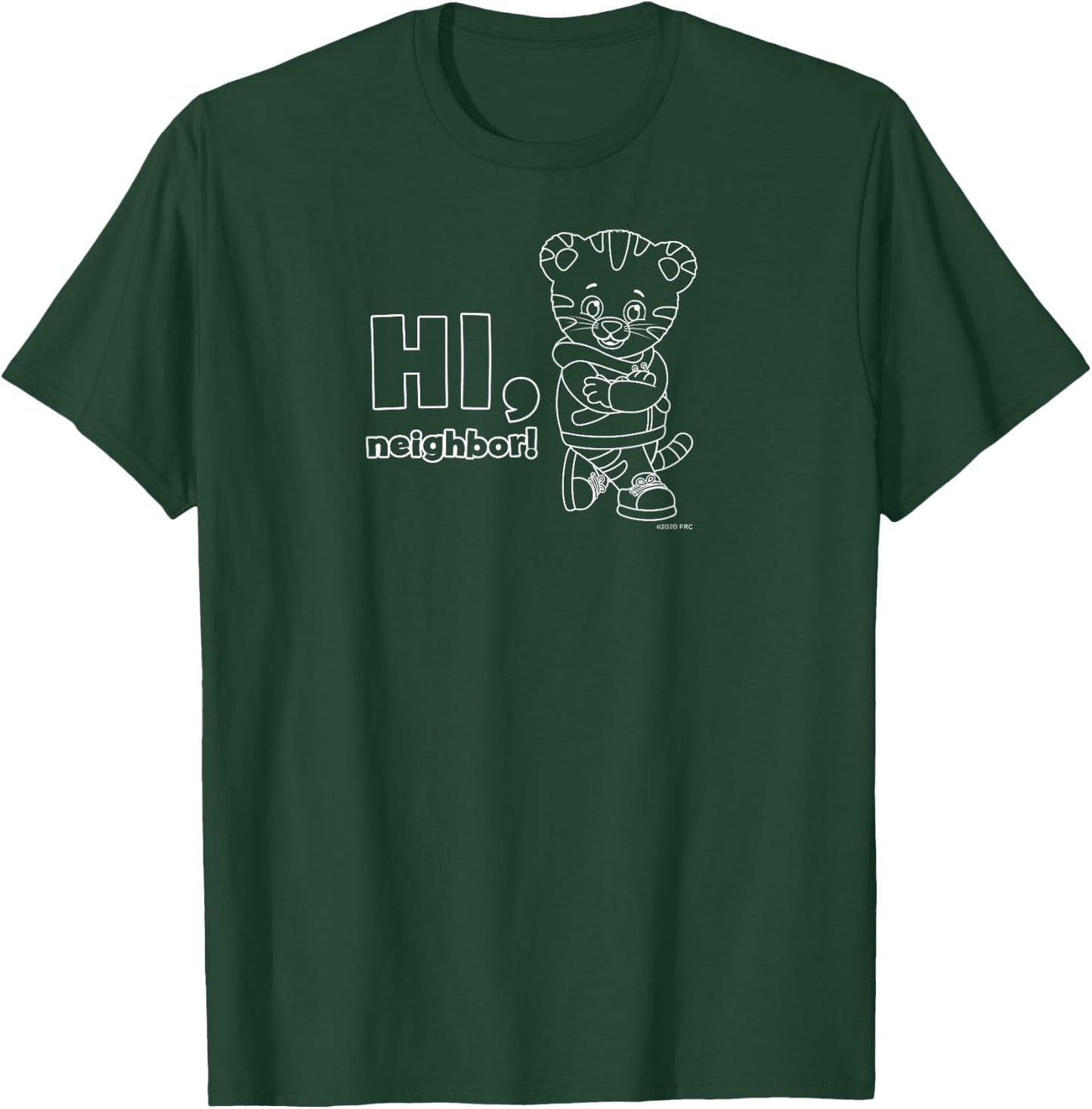 Daniel Tiger's Neighborhood: Hi, Neighbor (Dark Shirt) T-Shirt - T-Shirt | Forest