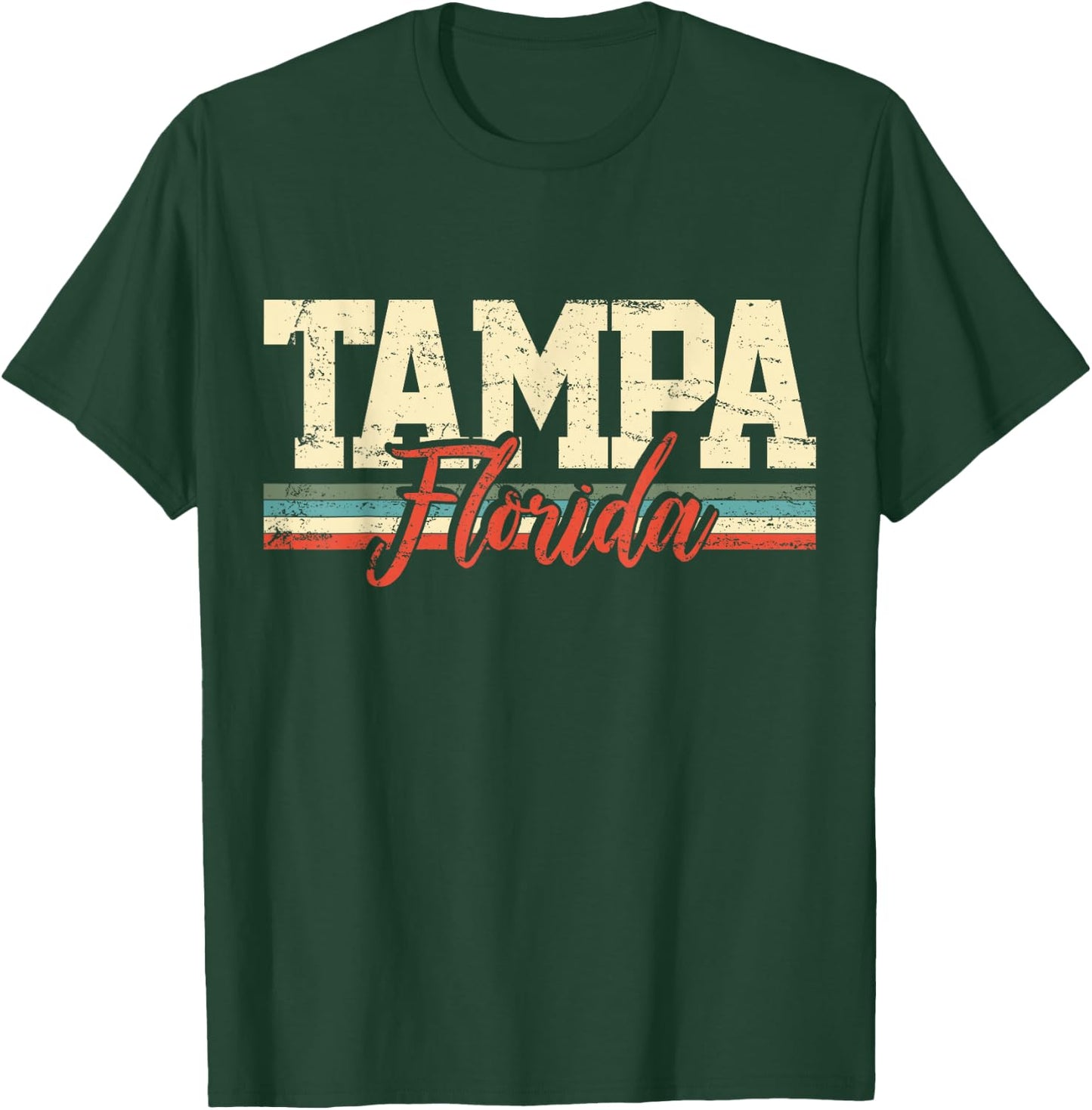 Tampa Florida Vintage Gift T-Shirt - T-Shirt | Forest