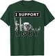 I support LGTB liberty guns beer tits. Funny parody T-Shirt - T-Shirt | Forest