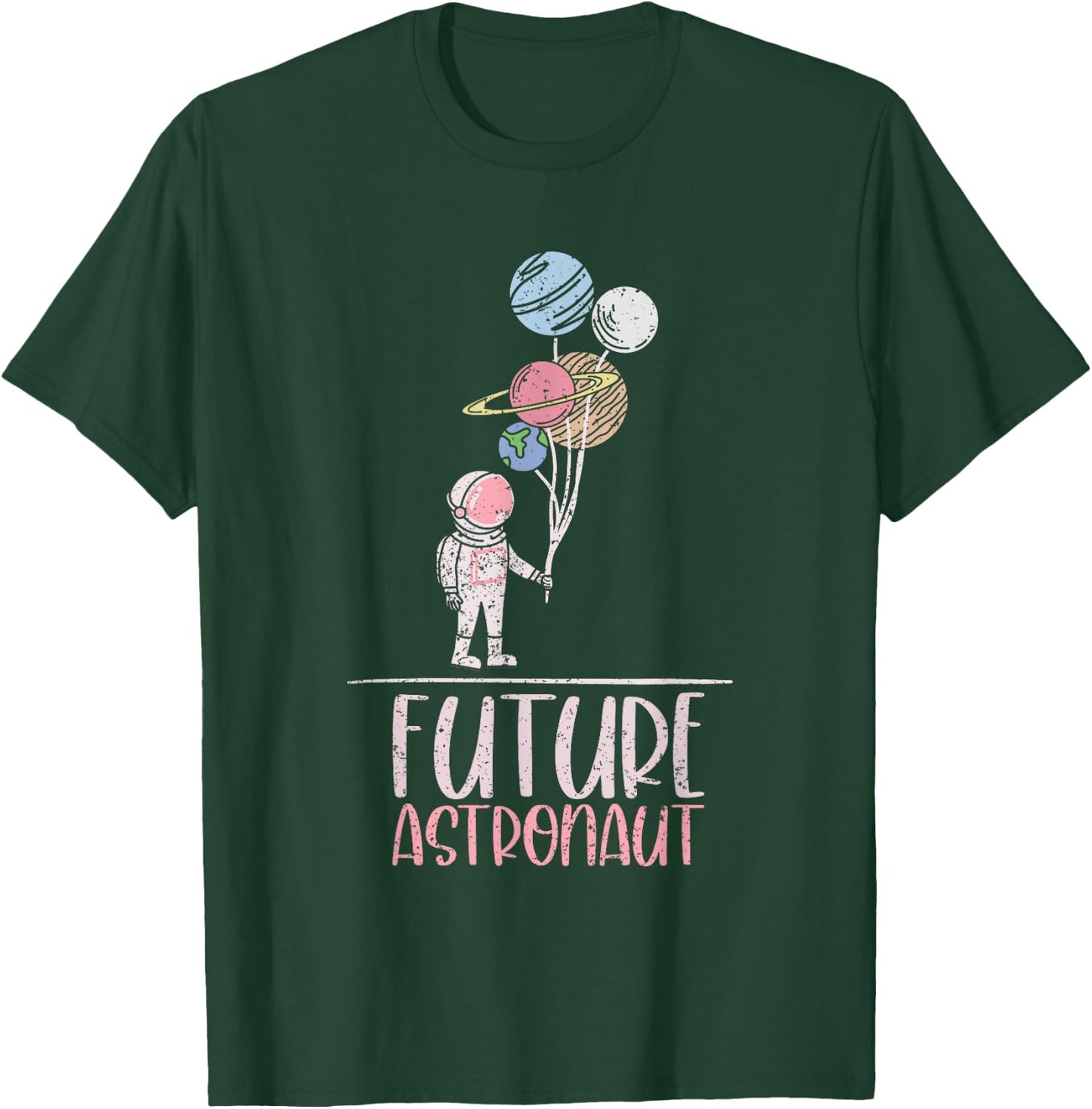 Outer Space Science Cosmonaut Kids Gift Future Astronaut T-Shirt - T-Shirt | Forest