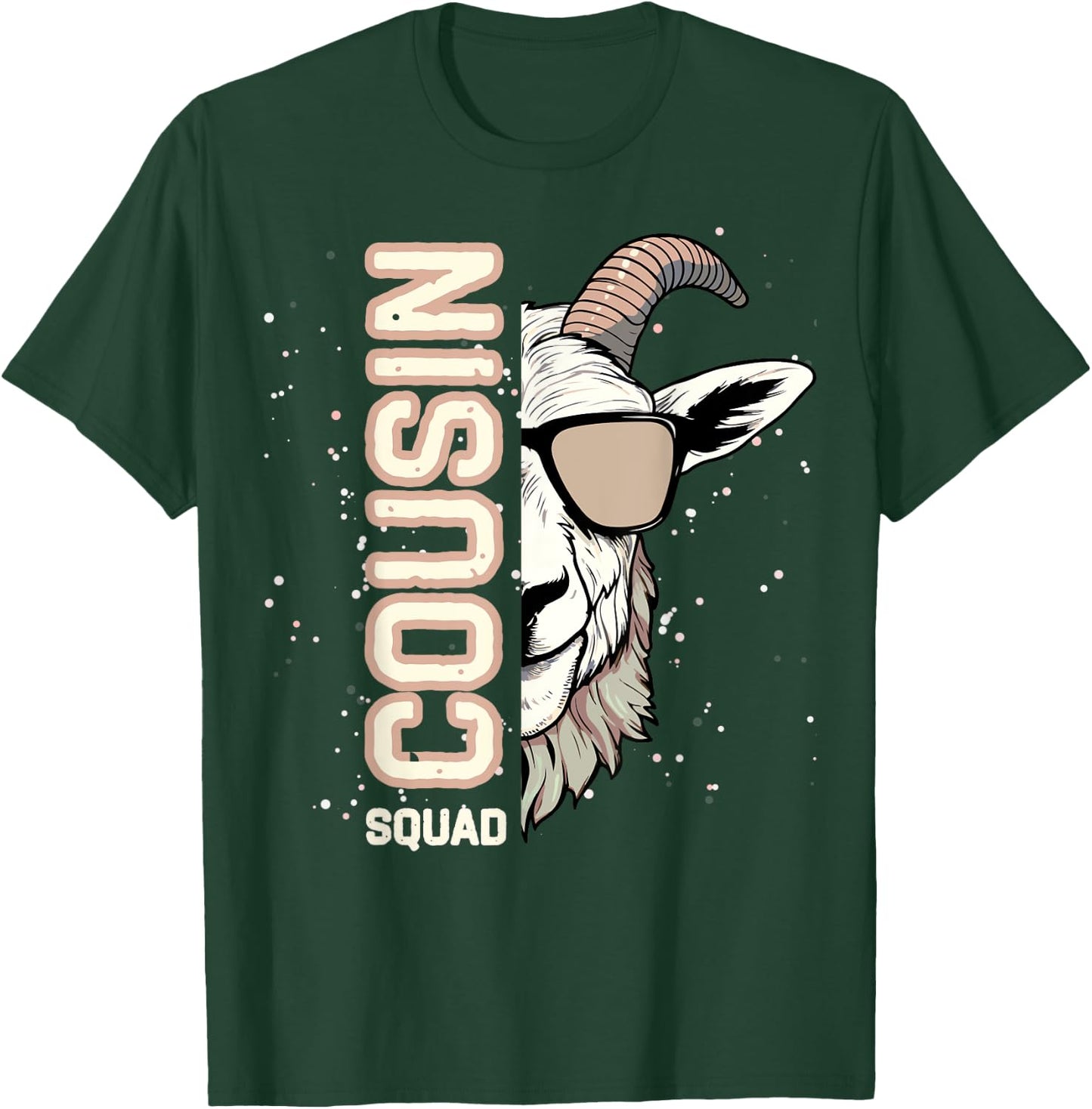 Goat Squad Cousin Crew for kids Boys Girls Chinese Zodiac T-Shirt - T-Shirt | Forest