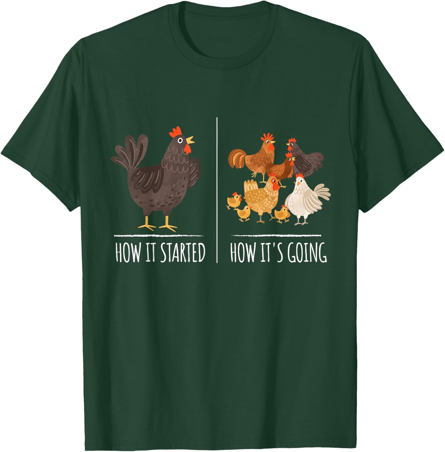 Chicken Meme Shirt Farm Hen Pun Apparel for Chicken Lovers T-Shirt - T-Shirt | Forest
