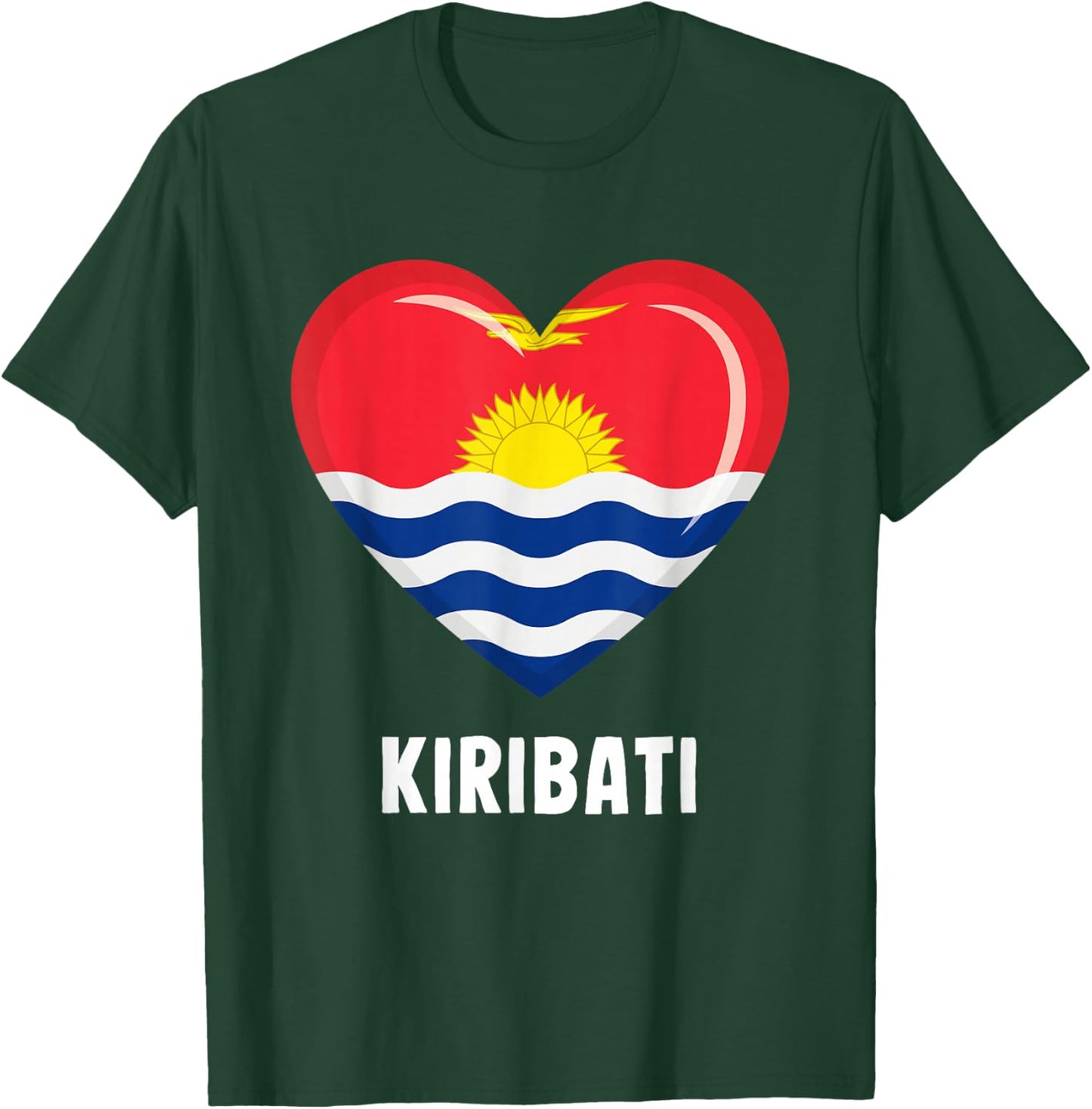 Kiribati Flag | I-Kiribati T-Shirt - T-Shirt | Forest