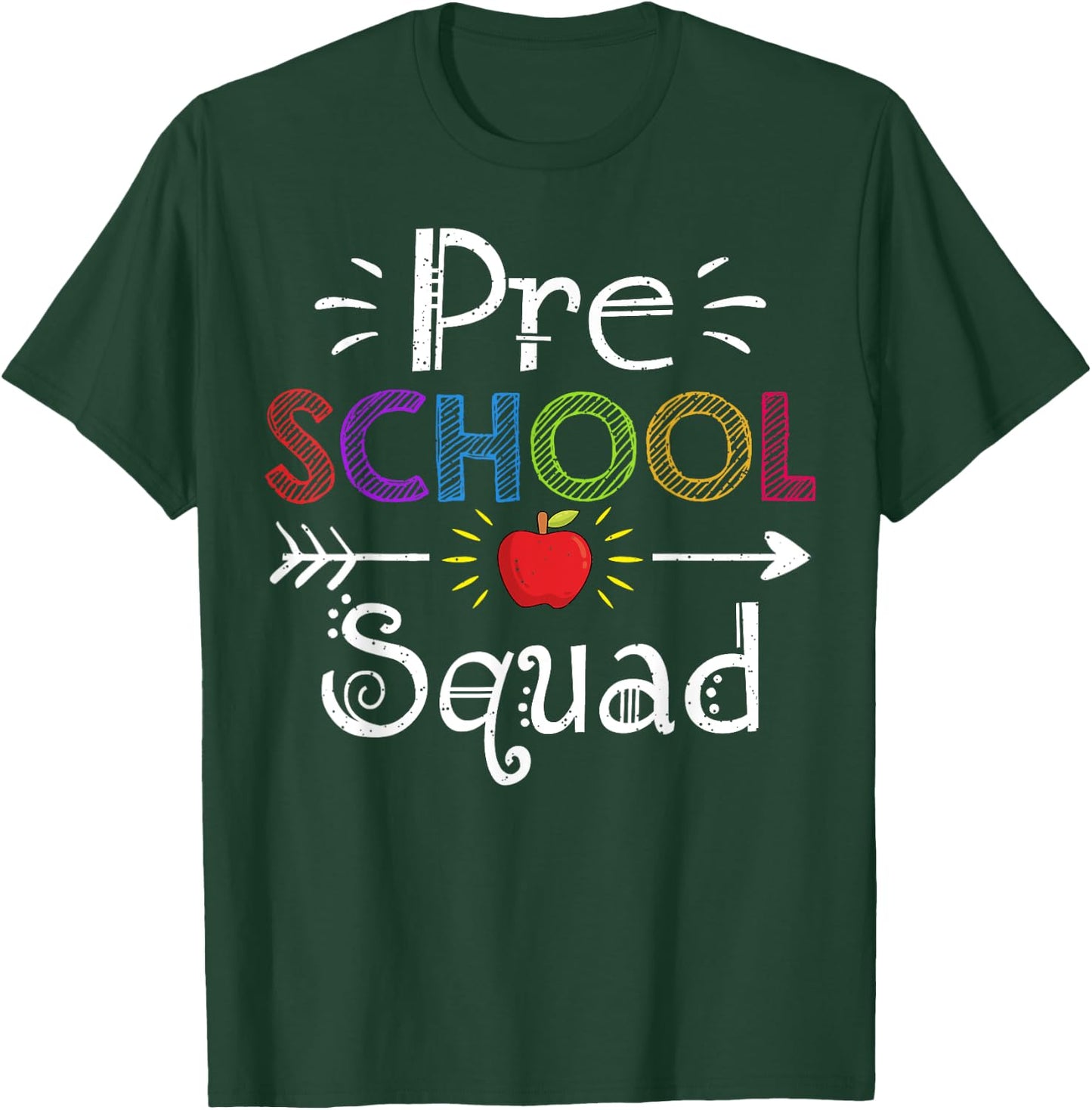 Preschool Squad Gift Preschool Teacher Student Men Women Girls Kids T-Shirt - T-Shirt | Forest