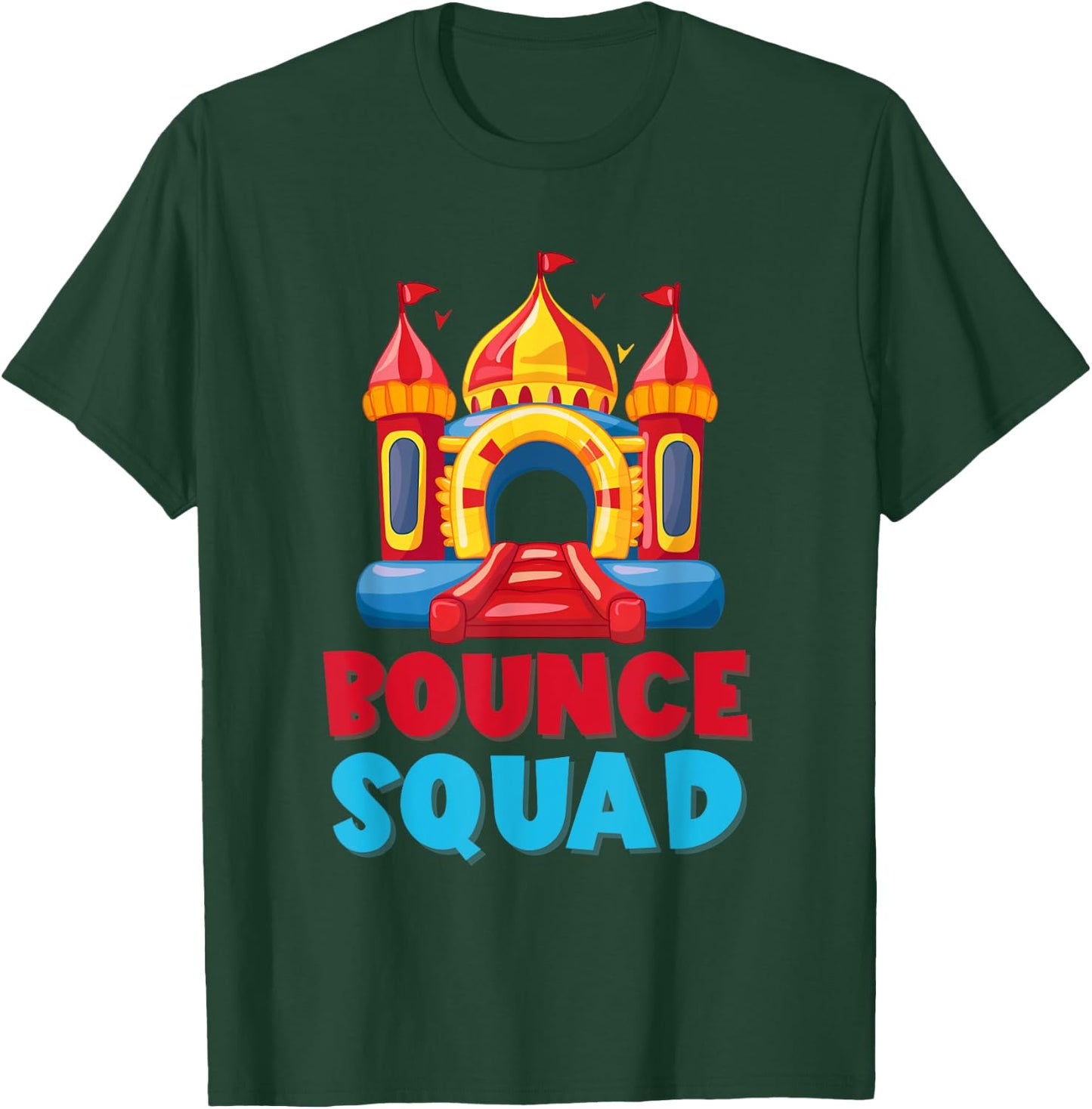 Bounce House Birthday Party Funny Bouncing Castle T-Shirt - T-Shirt | Forest