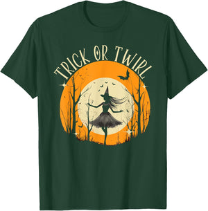 Halloween Ballerina Scary Trick Or Treat Spooky Ballet T-Shirt - T-Shirt | Forest