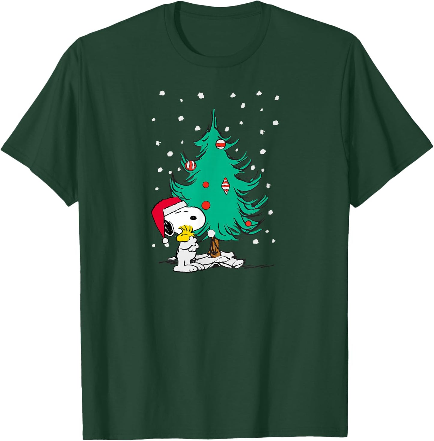 Peanuts Snoopy Holiday Christmas Tree T-Shirt - T-Shirt | Forest