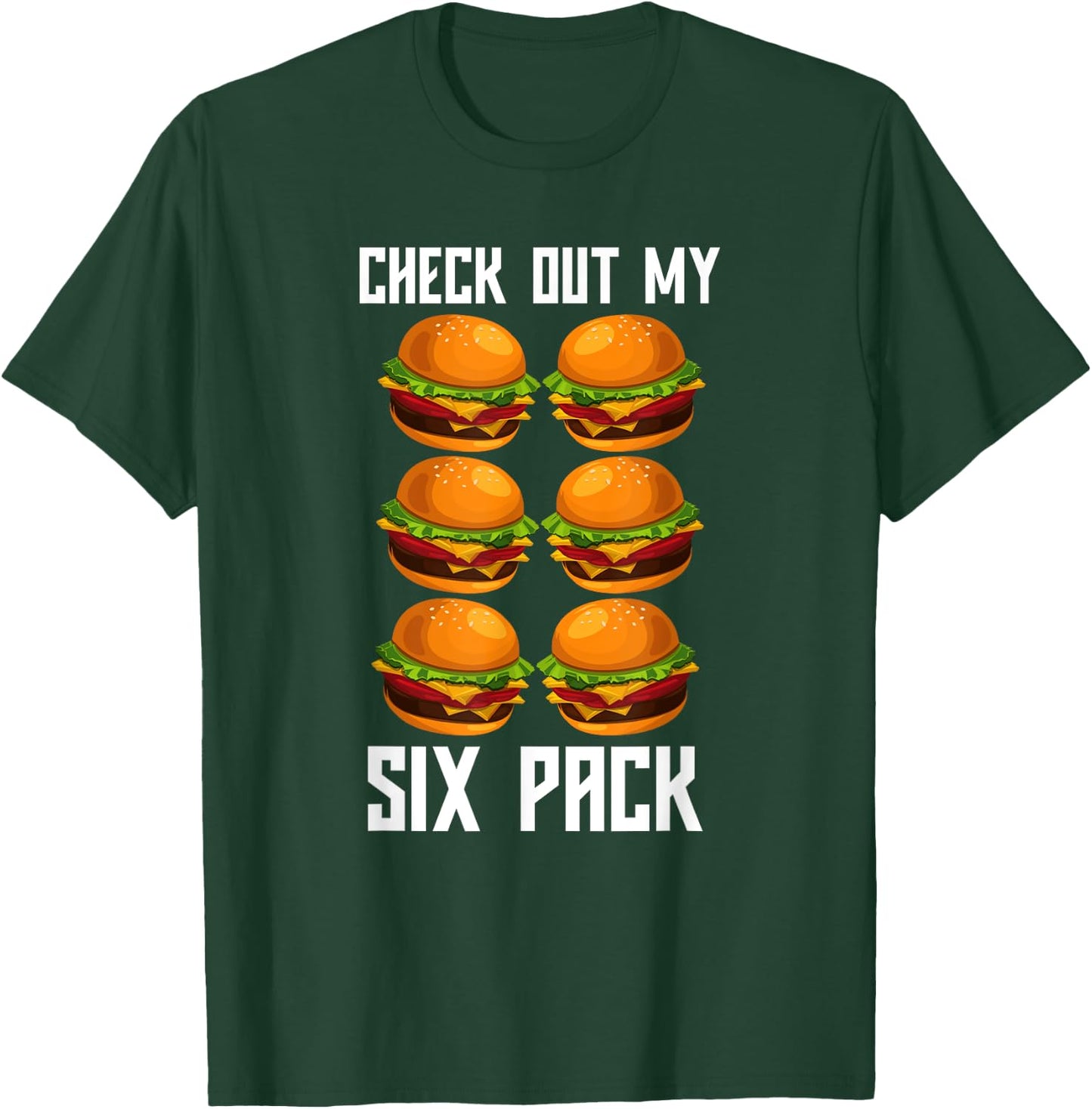 Check Out My Six Pack Burger Shirt Funny Gym T-Shirt - T-Shirt | Forest
