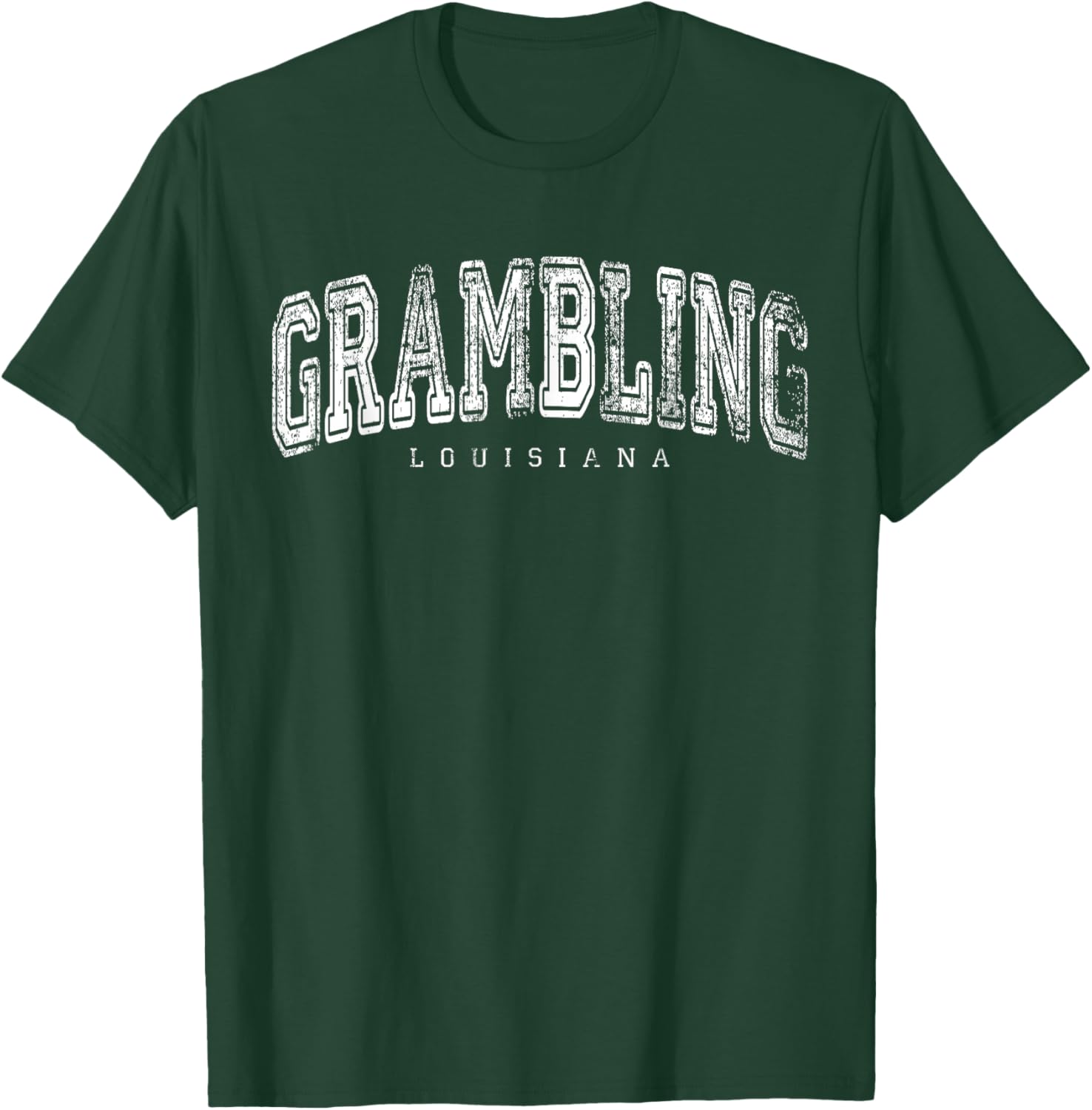 Grambling Louisiana Vintage Retro US City State Travel T-Shirt - T-Shirt | Forest