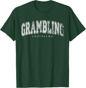 Grambling Louisiana Vintage Retro US City State Travel T-Shirt - T-Shirt | Forest