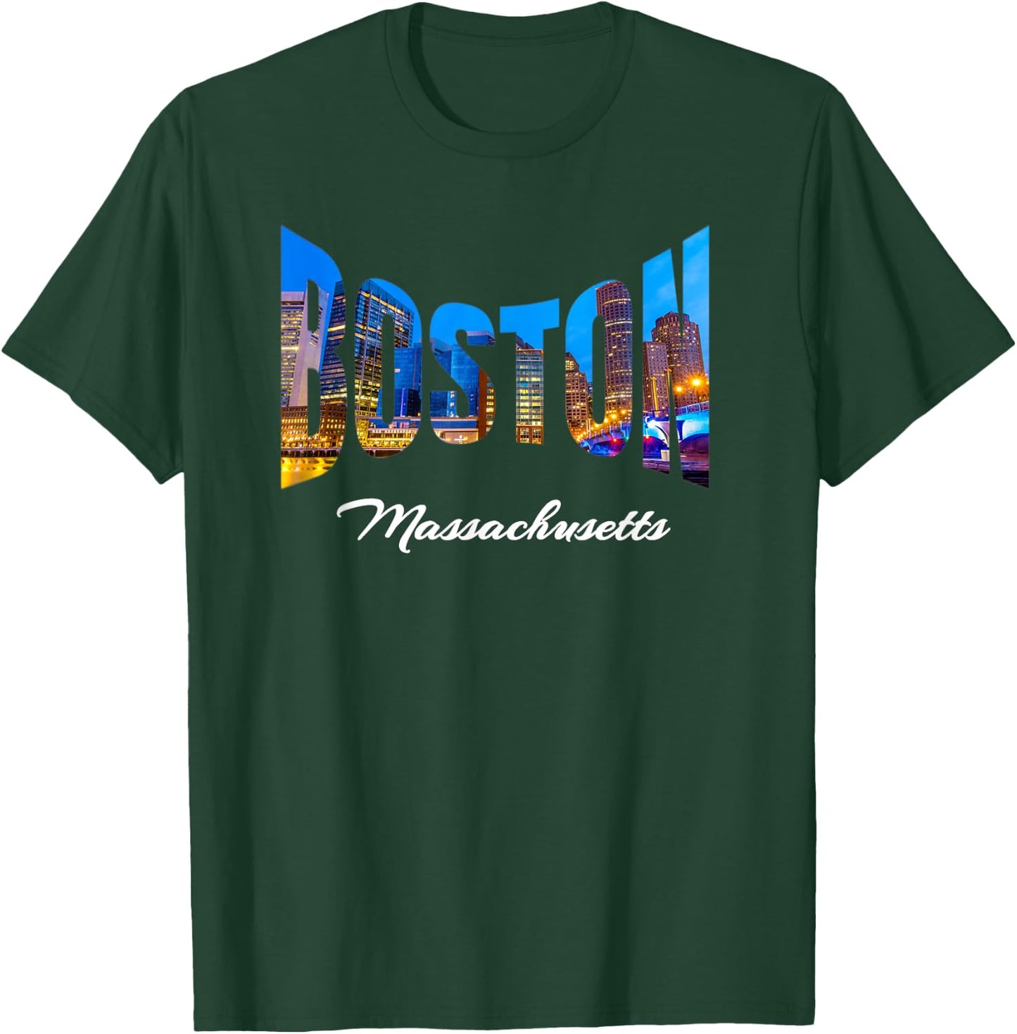 Boston Massachusetts Souvenirs T-Shirt - T-Shirt | Forest