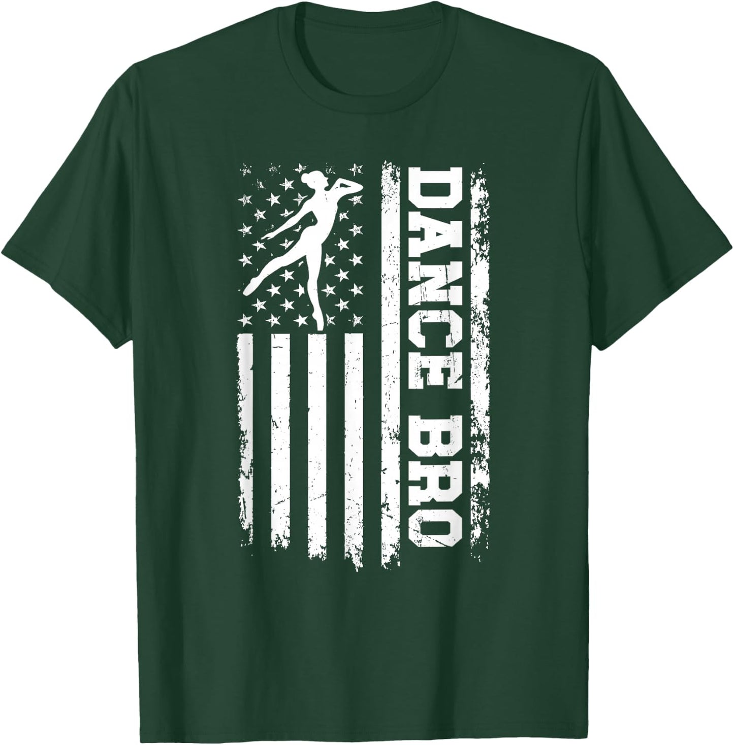 Dance Bro US Flag Dance Brother Of A Dancer Brother T-Shirt - T-Shirt | Forest