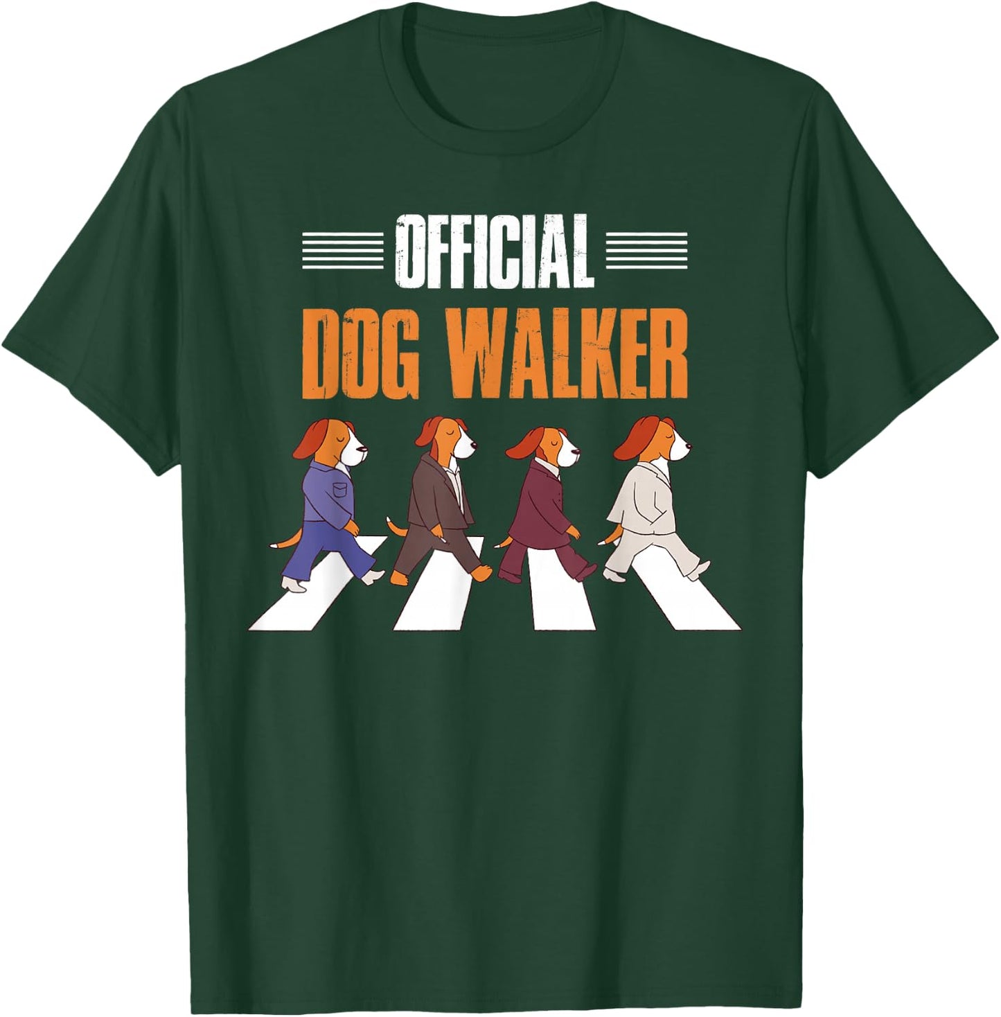 Official Dog Walker T-Shirt - T-Shirt | Forest