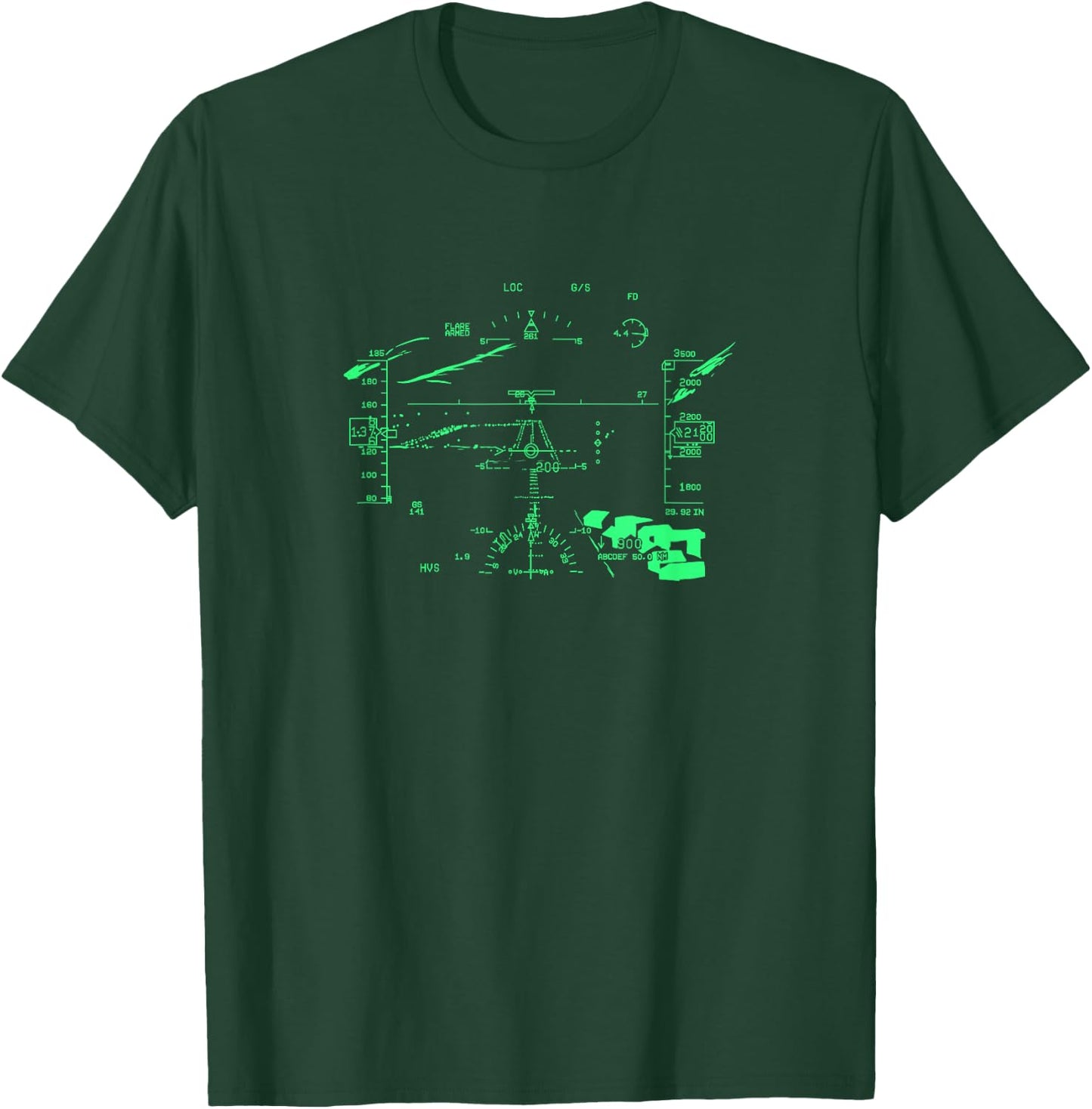 Aviation Hud Gift an Airplane Pilot T-Shirt - T-Shirt | Forest