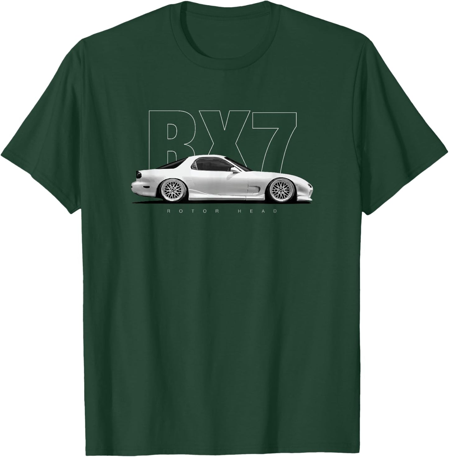 RX7 FD 13B Turbo Rotary Car T-Shirt - T-Shirt | Forest