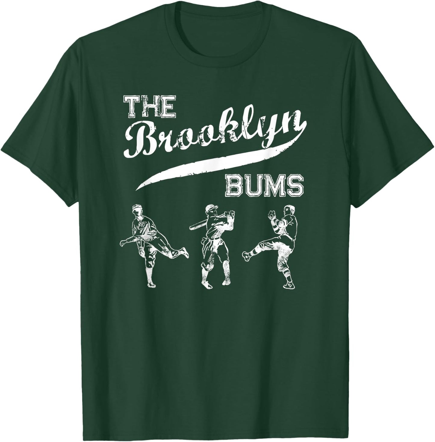 Classic Brooklyn Bums New York Baseball Fan Retro Vintage T-Shirt - T-Shirt | Forest