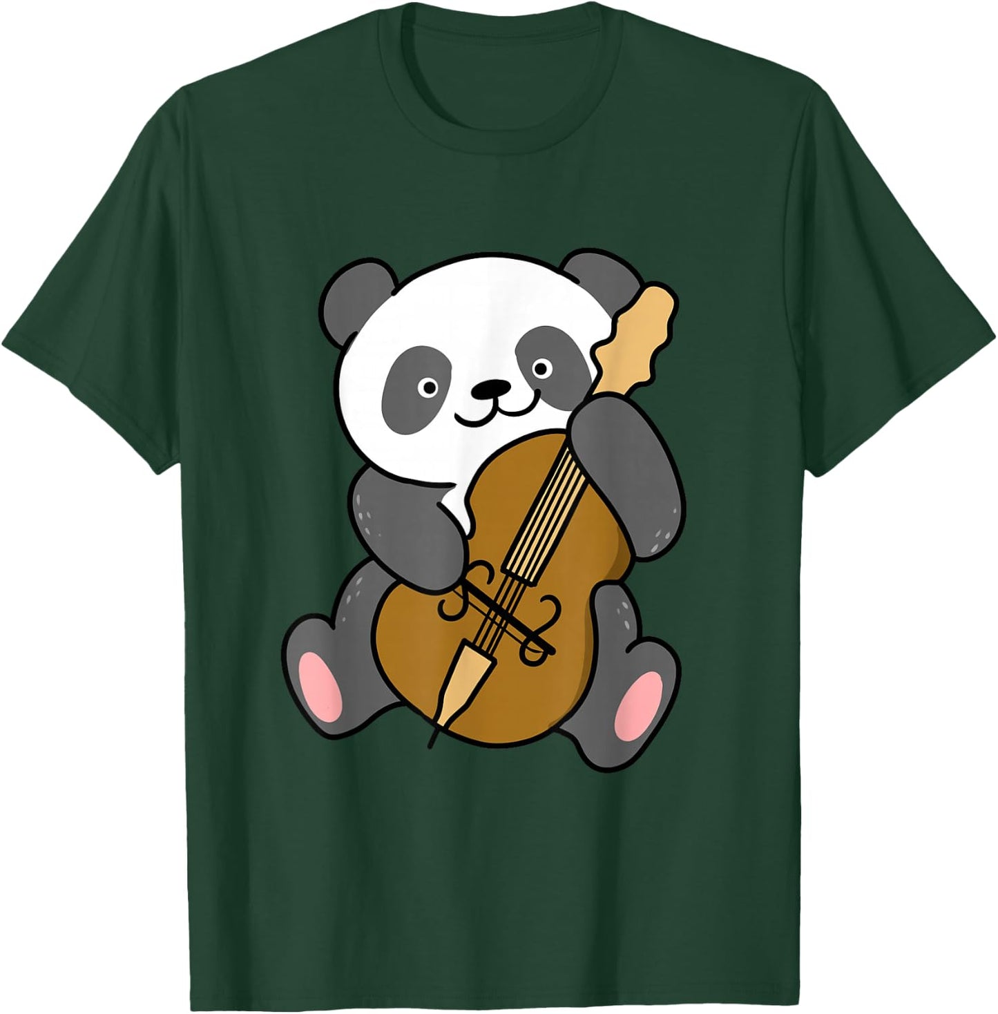 Panda Playing Cello T-Shirt - T-Shirt | Forest