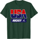 USA Team Sports Men's Hockey , Black, Small T-Shirt - T-Shirt | Forest
