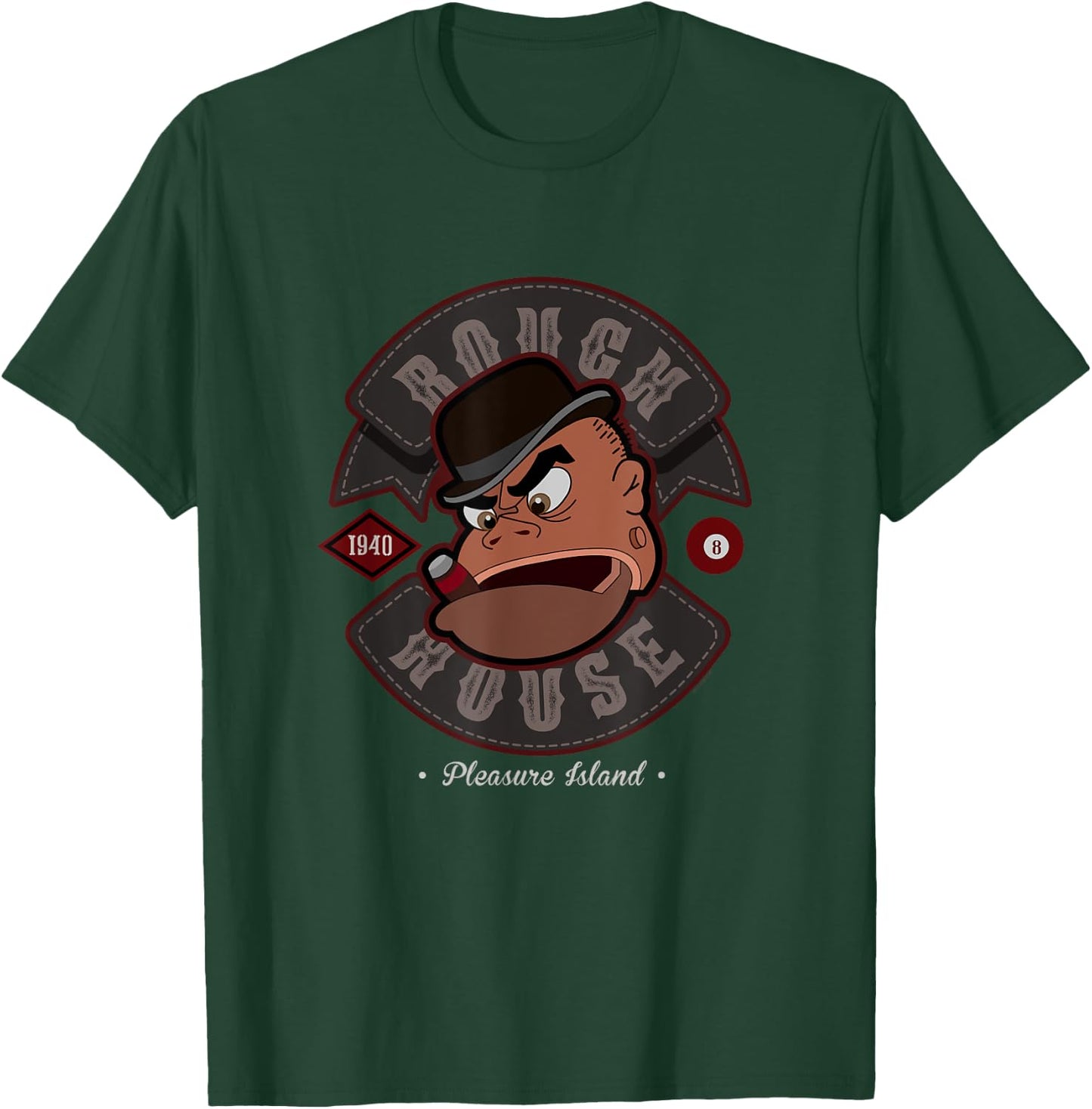 ROUGH HOUSE Brawler T-Shirt - T-Shirt | Forest