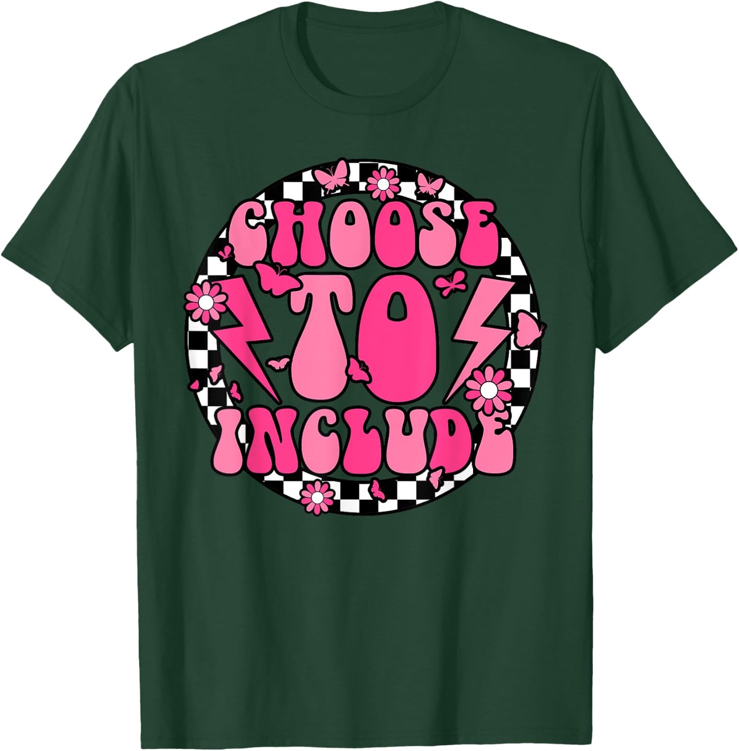 Choose To Include Special Education Teacher Autism Awareness T-Shirt - T-Shirt | Forest