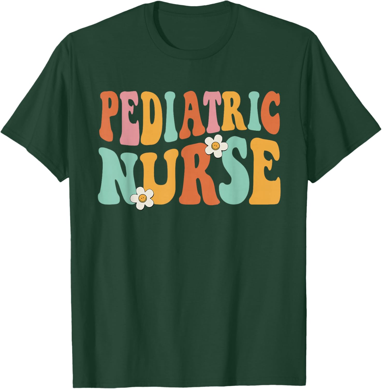 Pediatric Nurse PEDS Nursing Appreciation Pediatric Groovy T-Shirt - T-Shirt | Forest