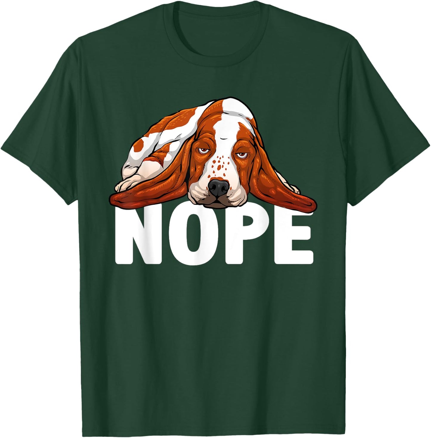 Funny Basset Hound Design Women Basset Hound Lover T-Shirt - T-Shirt | Forest