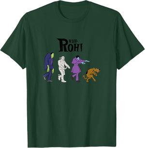 Scooby-Doo Halloween Vintage Spooky Monster Creep Ruh-Roh! T-Shirt - T-Shirt | Forest