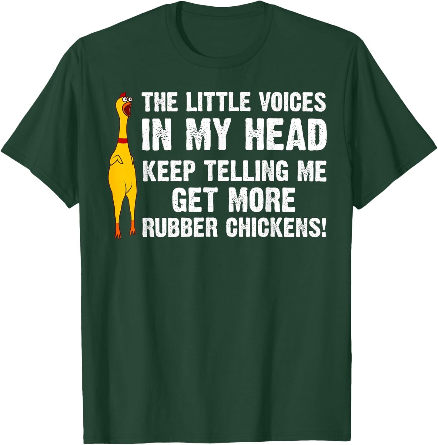 Funny Rubber Chicken Gift Men Women Rubber Chicken Costume T-Shirt - T-Shirt | Forest