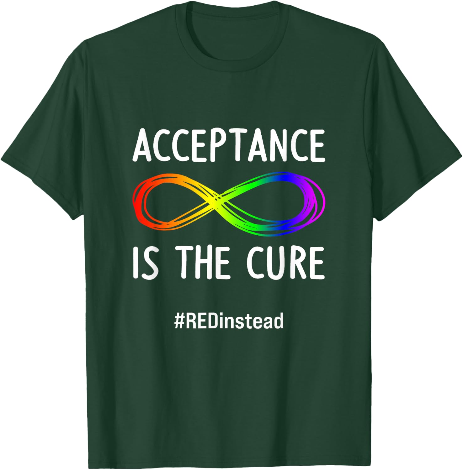 Acceptance is the Cure Autism-Acceptance In April T-Shirt - T-Shirt | Forest