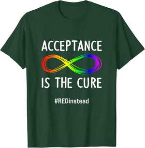 Acceptance is the Cure Autism-Acceptance In April T-Shirt - T-Shirt | Forest