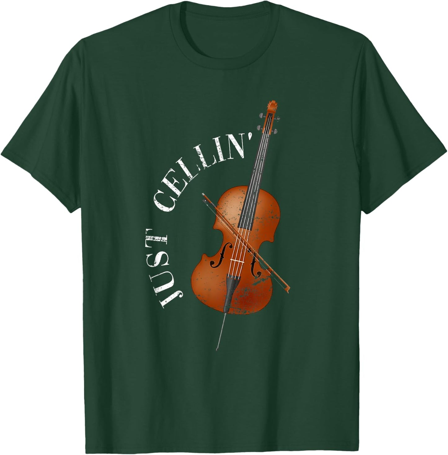 Musical Instrument Cellist Gift Cello T-Shirt - T-Shirt | Forest