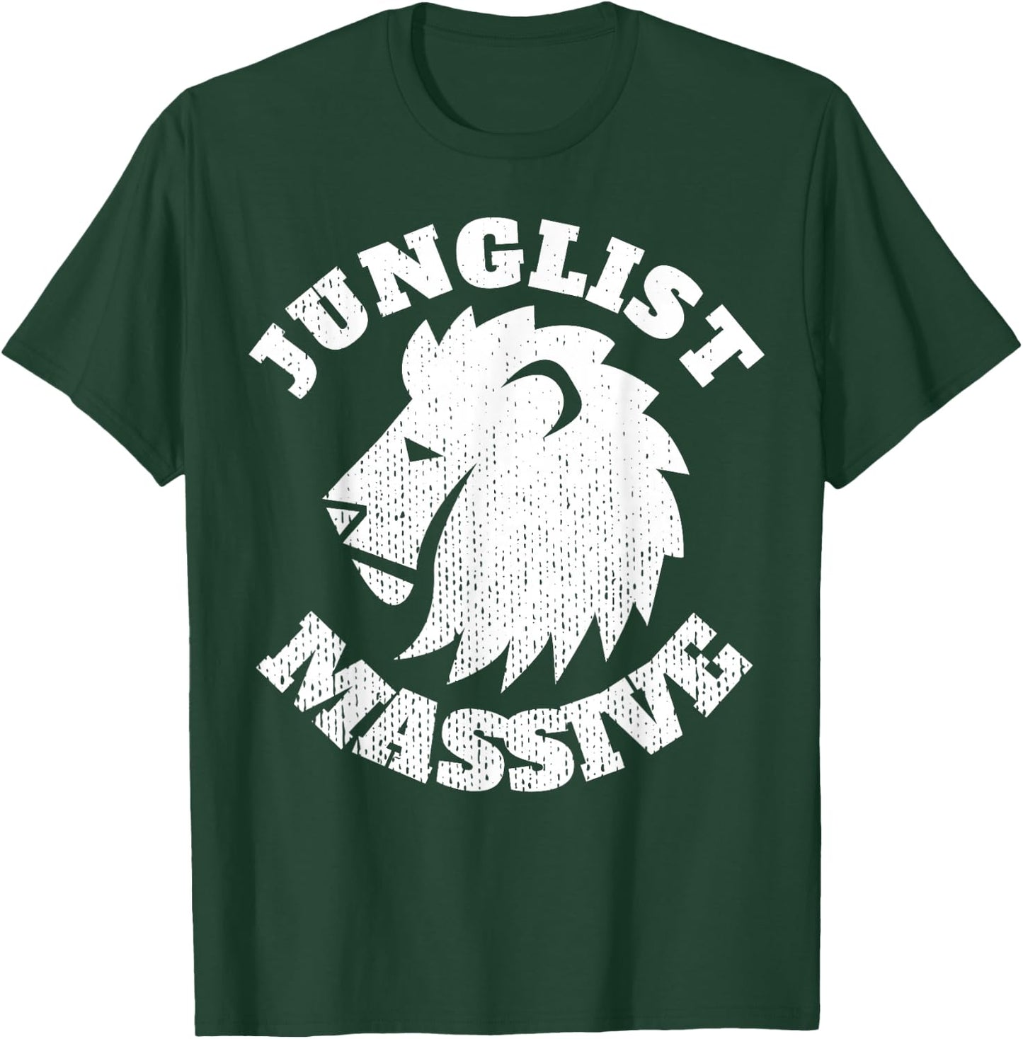 Junglist Music DnB EDM Drum N Bass Lion T-Shirt - T-Shirt | Forest