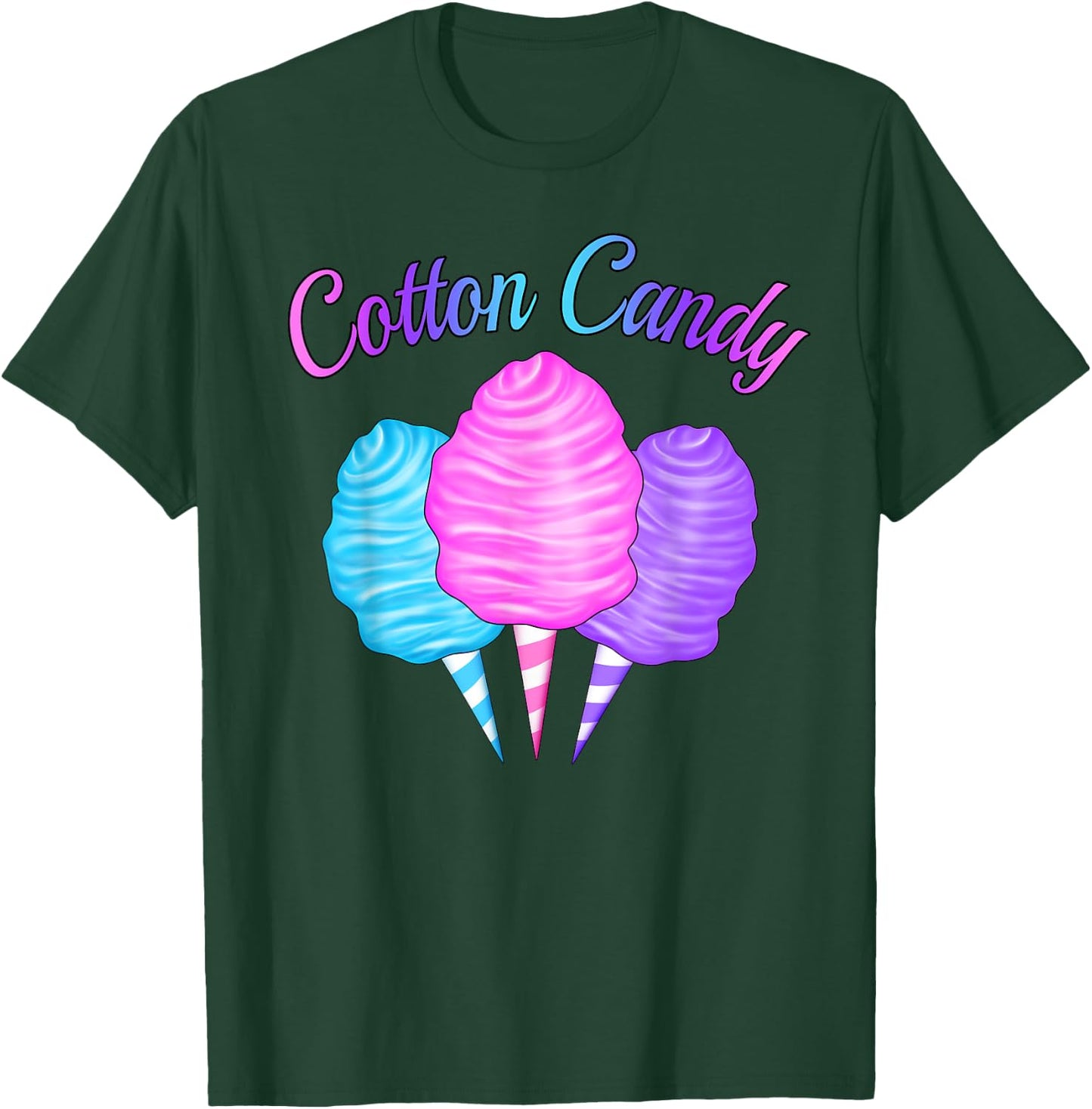 Cute Candy Cone Pink Blue Purple Candy Tester Queen Girl T-Shirt - T-Shirt | Forest