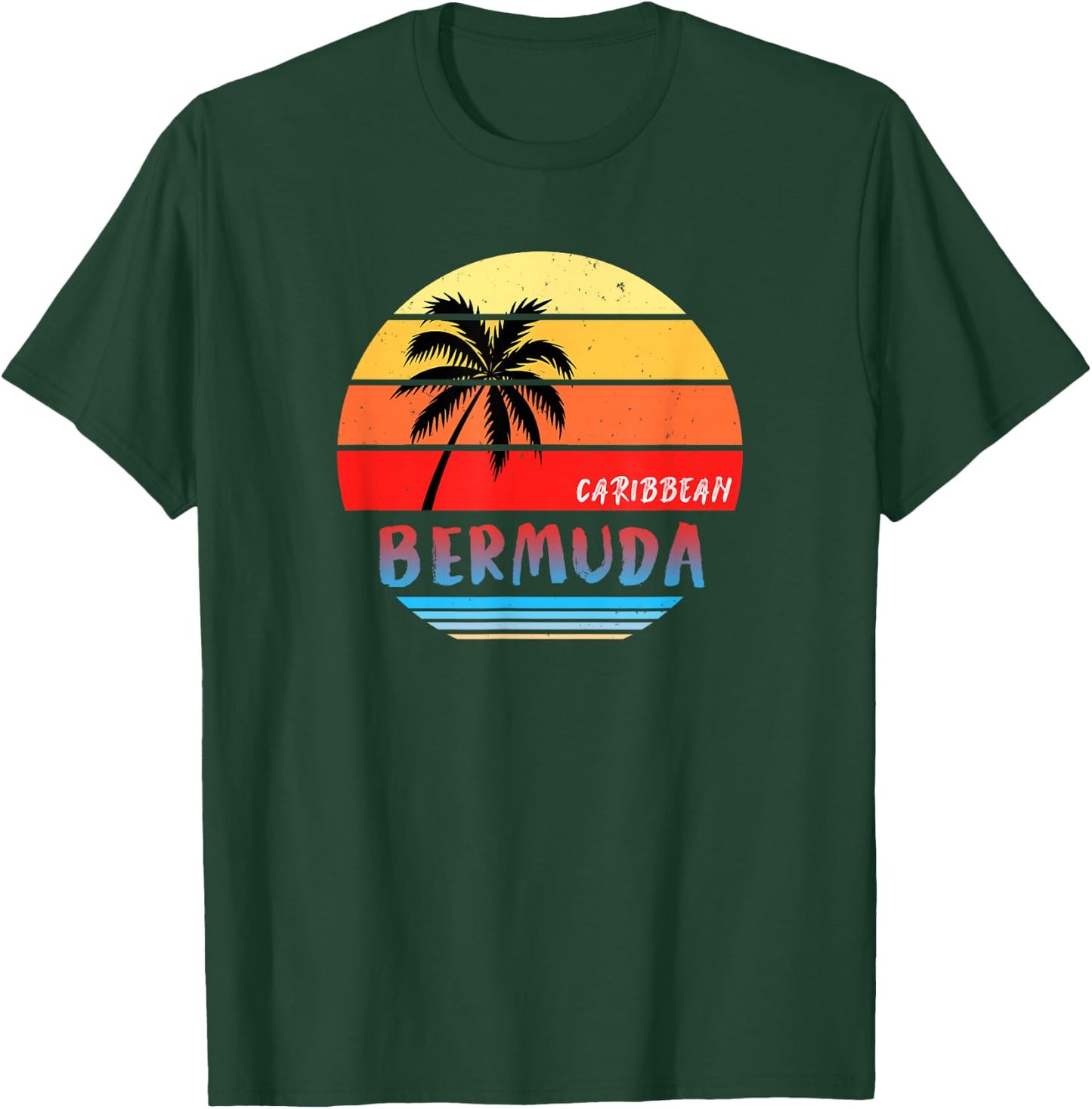 Bermuda Shirt Gift Souvenir | Caribbean T-Shirt - T-Shirt | Forest