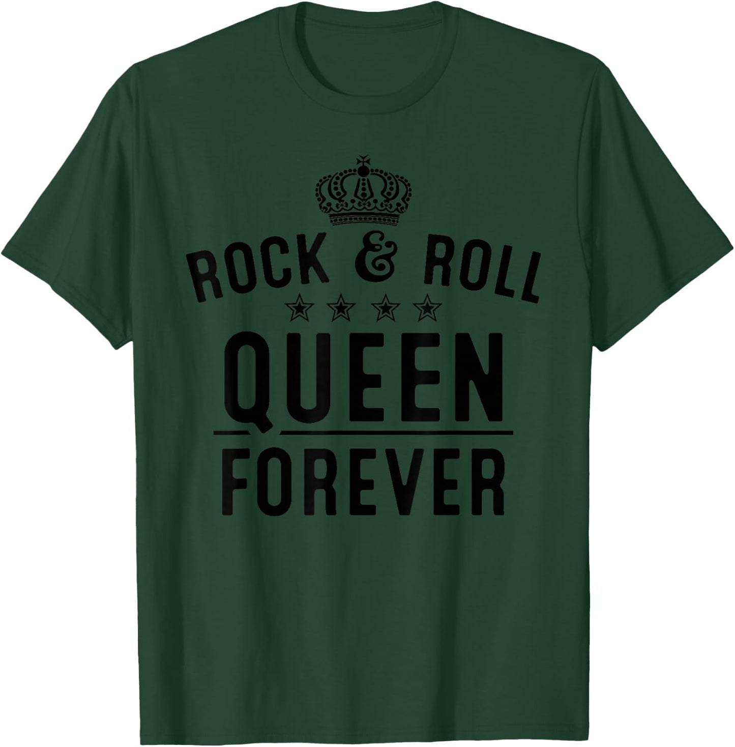 Funny Rock N Roll Queen Concert Gift Ladies Girls T-Shirt - T-Shirt | Forest